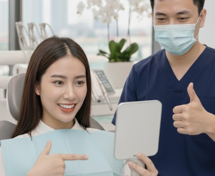 Trước và sau khi làm răng